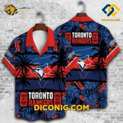 MLB Toronto Blue Jays Hawaiian Shirt Custom Rangers Tropical Vibes