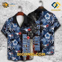 MLB Toronto Blue Jays Hawaiian Shirt Custom Stars & Stripes