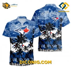 MLB Toronto Blue Jays Hawaiian Shirt Custom Sunset Palms