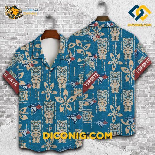 MLB Toronto Blue Jays Hawaiian Shirt Custom Tiki Paradise