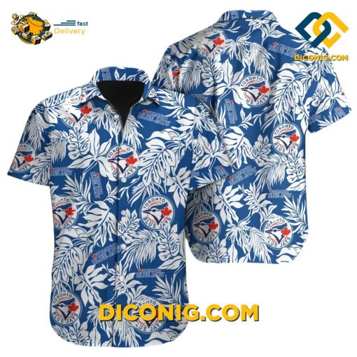 MLB Toronto Blue Jays Hawaiian Shirt Custom Tropical Leaf