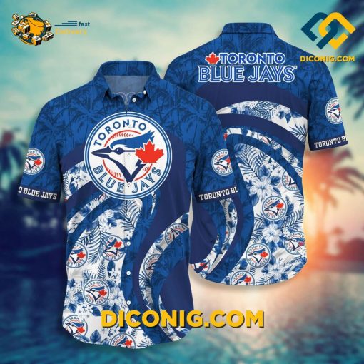 MLB Toronto Blue Jays Hawaiian Shirt Custom Tropical Waves