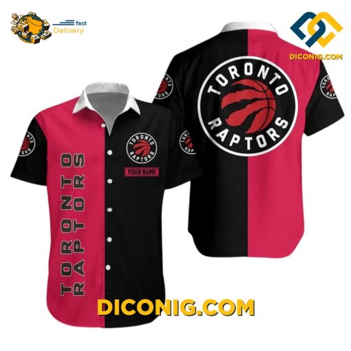 NBA Toronto Raptors Hawaiian Shirt Custom Name Dual Tone
