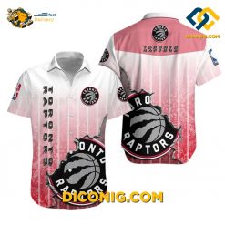 NBA Toronto Raptors Hawaiian Shirt Custom Red Gradient Beach