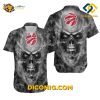 NBA Toronto Raptors Hawaiian Shirt Custom Skull Smoke