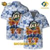 NBA Utah Jazz Hawaiian Shirt Custom Floral Splash