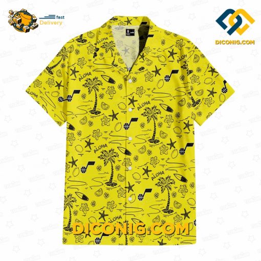 NBA Utah Jazz Hawaiian Shirt Custom Tropical Breeze