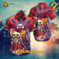 MLB Washington Nationals Hawaiian Shirt Custom Baby Yoda