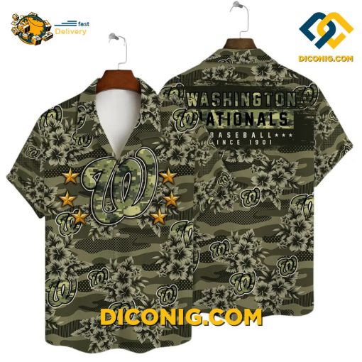 MLB Washington Nationals Hawaiian Shirt Custom Baseball Since 1901