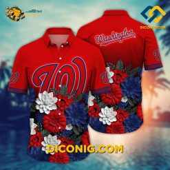 MLB Washington Nationals Hawaiian Shirt Custom Beachside Bliss