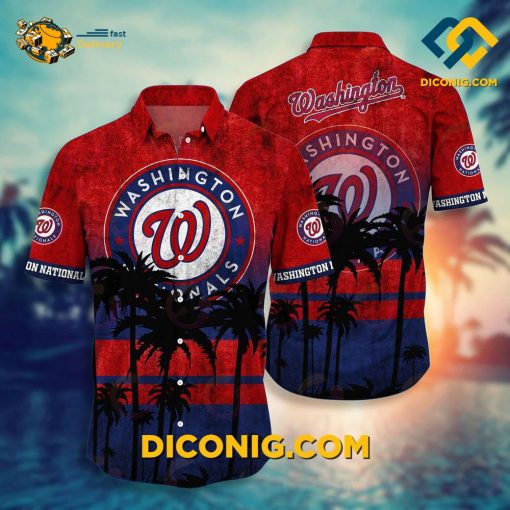 MLB Washington Nationals Hawaiian Shirt Custom Capital Paradise