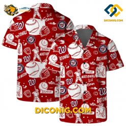 MLB Washington Nationals Hawaiian Shirt Custom Coastal Escape