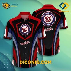 MLB Washington Nationals Hawaiian Shirt Custom Ocean Wave