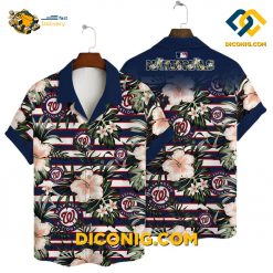 MLB Washington Nationals Hawaiian Shirt Custom Paradise Cove