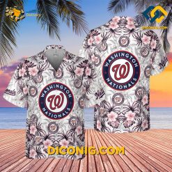 MLB Washington Nationals Hawaiian Shirt Custom Sunset Retreat