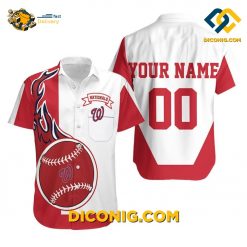 MLB Washington Nationals Hawaiian Shirt Custom Tropic Wave