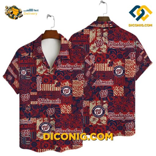 MLB Washington Nationals Hawaiian Shirt Custom Tropical Escape