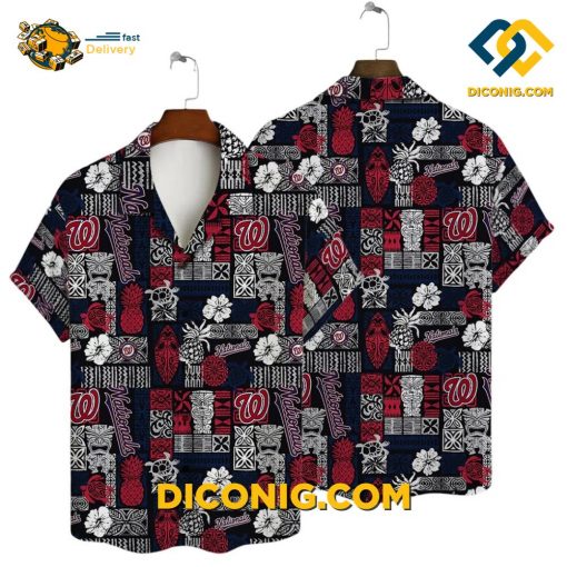 MLB Washington Nationals Hawaiian Shirt Custom Tropical Haven
