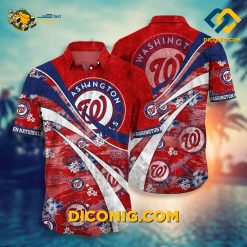 MLB Washington Nationals Hawaiian Shirt Custom Wave Breaker