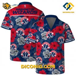 NBA Washington Wizards Hawaiian Shirt Custom Hibiscus Paradise