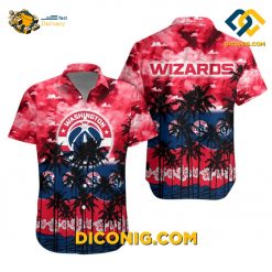 NBA Washington Wizards Hawaiian Shirt Custom Sunset Palms