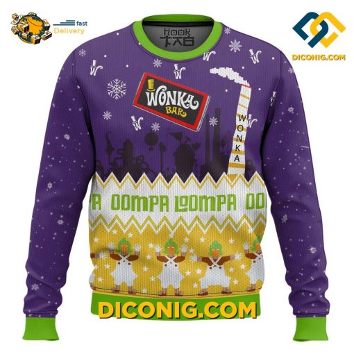 Willy Wonka The Chocolate Factory Ugly Christmas Sweater
