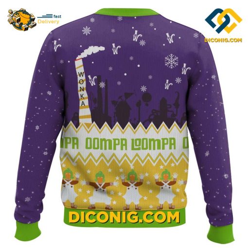 Willy Wonka The Chocolate Factory Ugly Christmas Sweater