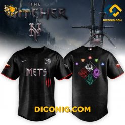 MLB Witcher New York Mets Strike Like A Wolf Baseball Jersey