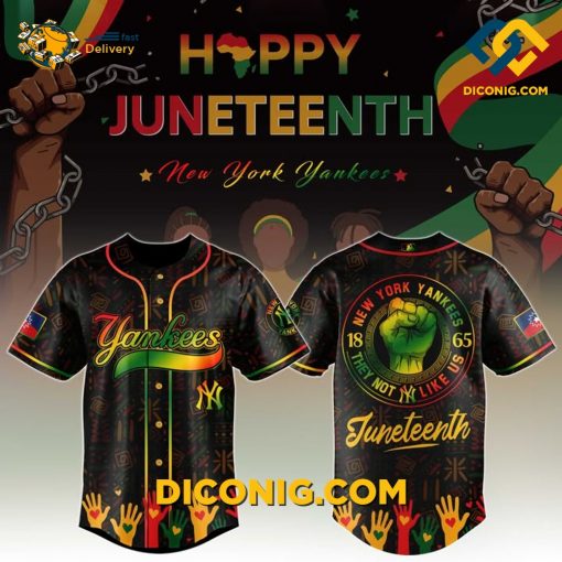 MLB New York Yankees Juneteenth Freedom Baseball Jersey