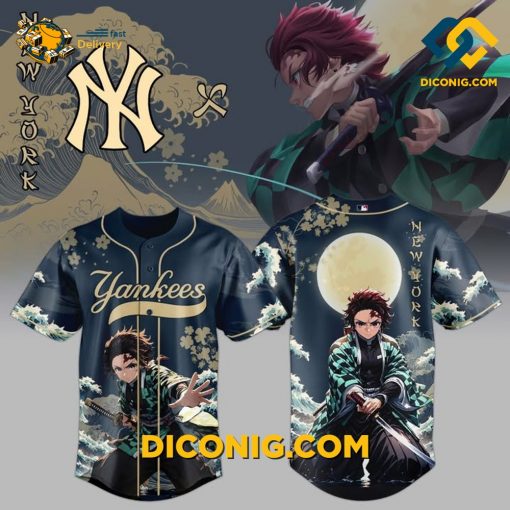 MLB New York Yankees Tanjiro Spirit Baseball Jersey