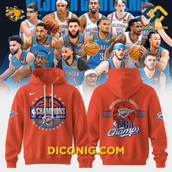 Oklahoma City Thunder 2025 NBA Champions Hoodie
