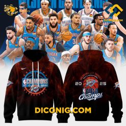 Oklahoma City Thunder 2025 NBA Champions Hoodie Custom