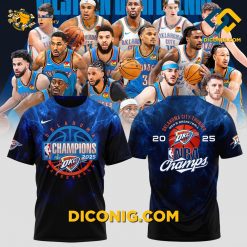 Oklahoma City Thunder 2025 NBA Champions T-Shirt