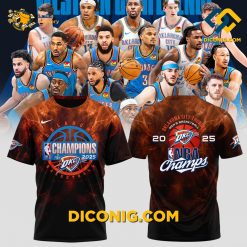 Oklahoma City Thunder 2025 NBA Finals Champions T-shirt