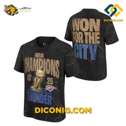 Oklahoma City Thunder 2025 Won For The City NBA Champions T-Shirt