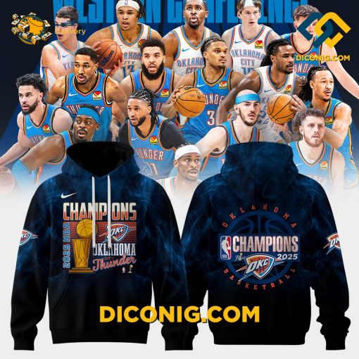 Oklahoma City Thunder Hoodie Custom 2025 NBA Champions