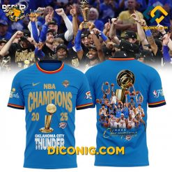 Oklahoma City Thunder’s 2025 NBA Finals Champions T-shirt